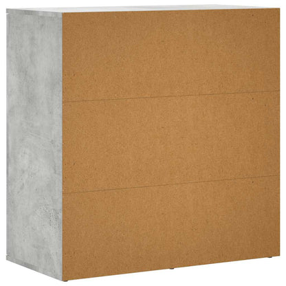 280571 - VIDAXL Bufe Gri Betoni 79x38x80 cm Dru i Inxhinieruar