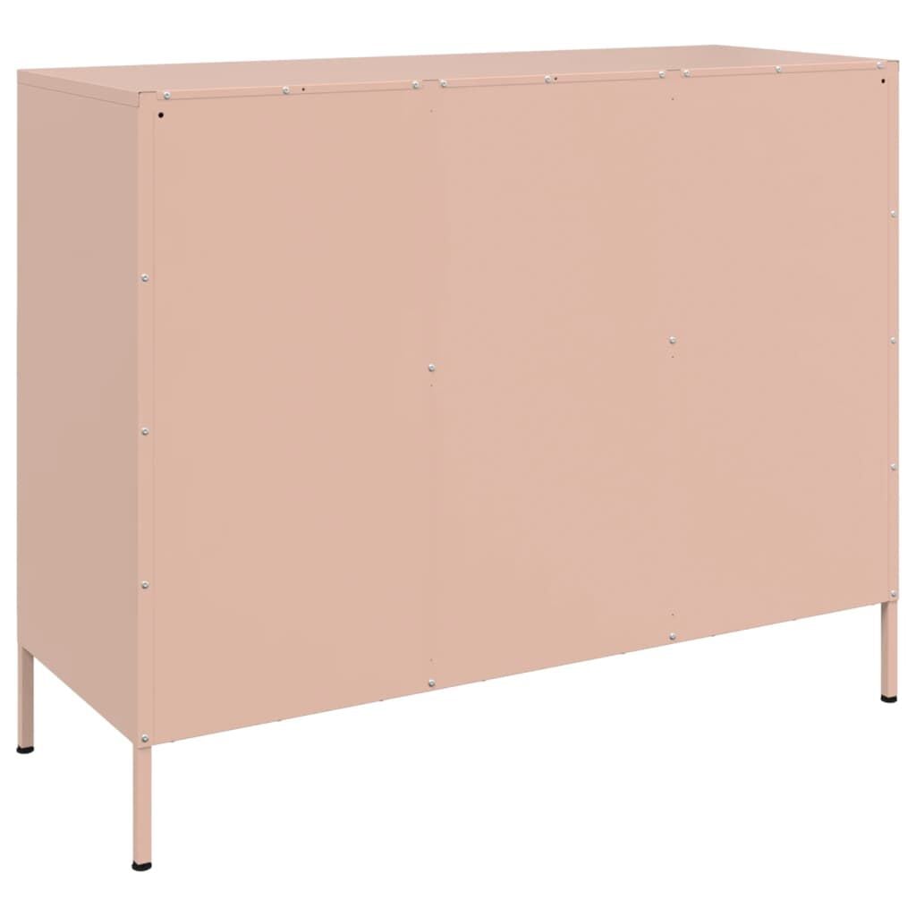 265503 - VIDAXL Bufe Rozë 100,5x39x79 cm Çelik