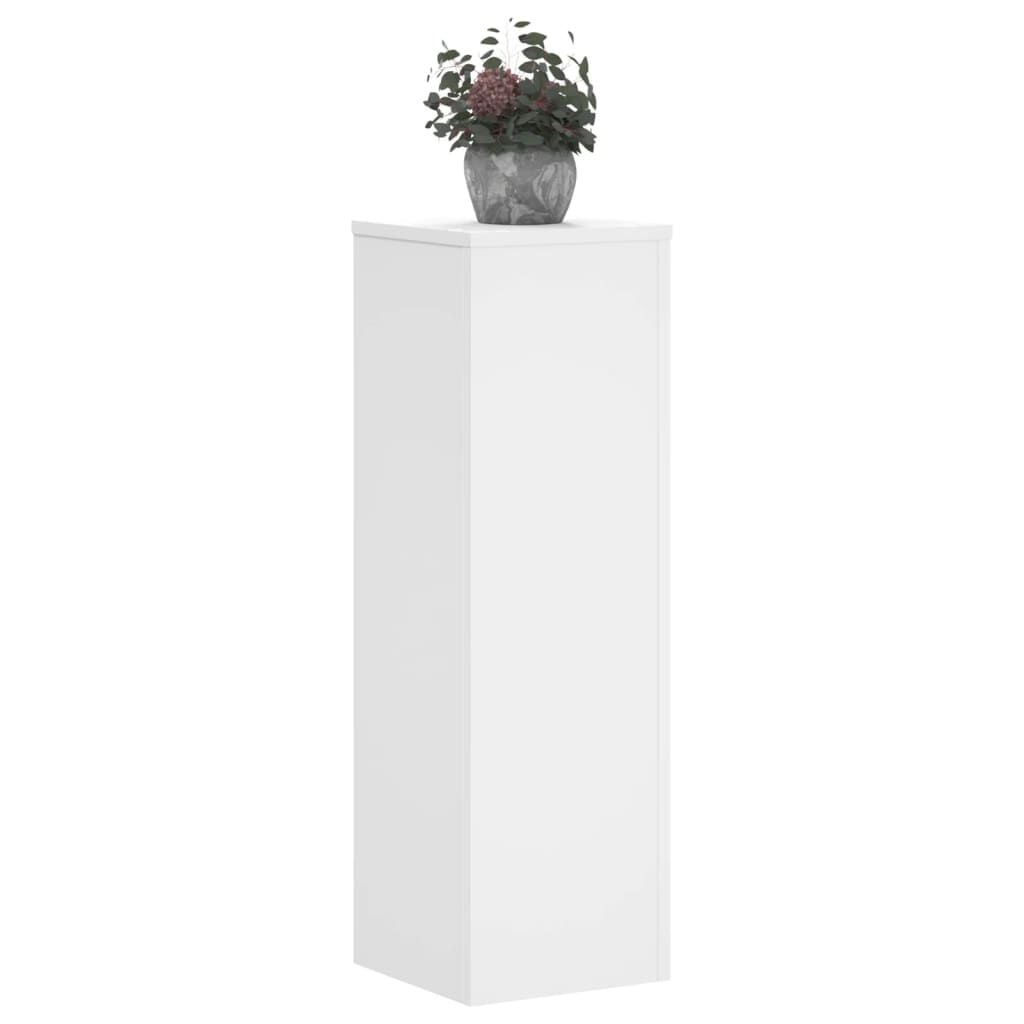 280583 - VIDAXL Mbajtëse Bimësh 2 copë të Bardha 25x25x80 cm Dru i Inxhinieruar