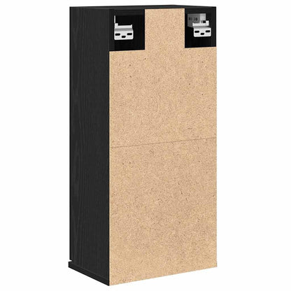 265549 - VIDAXL Dollap i montuar në mur, lisi i zi 32x20x67 cm, dru i përpunuar