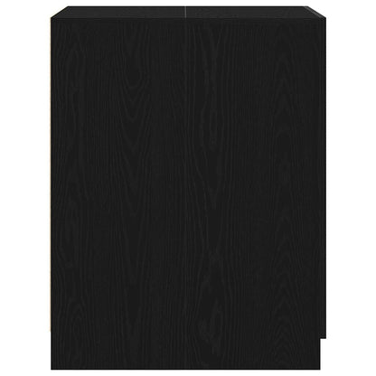 280622 - VIDAXL Dollap Lavatriceje Lisi i Zi 70,5x71,5x91,5 cm Dru i Inxhinieruar