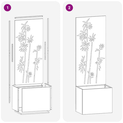 265599 - vidaXL Mbrojtëse për Privatësi Kopshti, Ngjyrë Argjendi 50 x 150 cm, Çelik i Galvanizuar