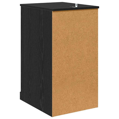 265611 - vidaXL Dollap Anësor Lisi i Zi 40 x 50 x 75 cm Dru i Përpunuar