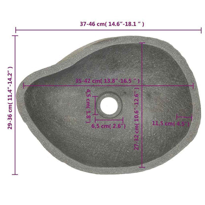 280062 - VIDAXL Guri Oval i Lumit Basen (37-46)x(29-36) cm