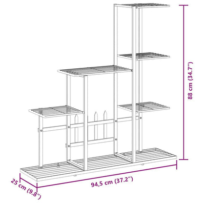 280155 - VIDAXL Stand Lulesh 94,5x25x88 cm Metal i Zi