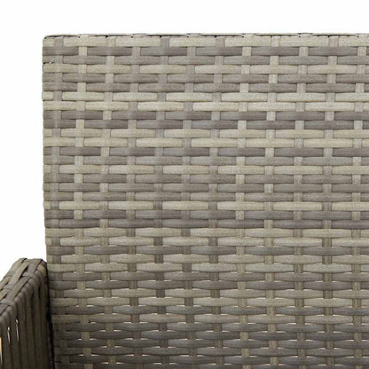 265229 - VIDA XL Karrige për Bar Kopshti, 2 copë, Gri, Poliester Ratan