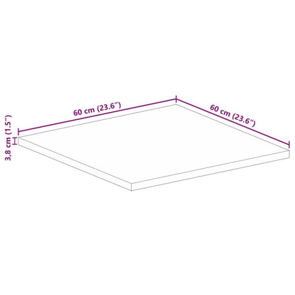 280263 - VIDA XL Sipërfaqe Tavoline Katrore 60x60x3,8 cm Dru i Masturbuar i Ricikluar