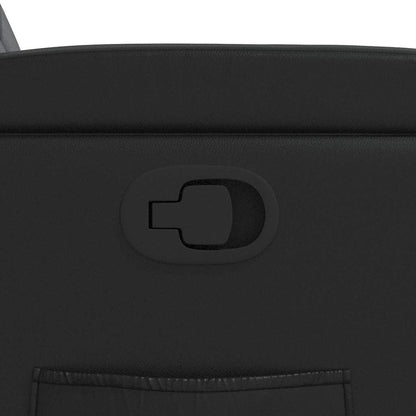 265255 - VIDA XL Karrige me mbështetëse prej lëkure artificiale e zezë
