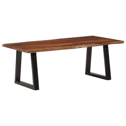 265271 - VIDAXL Tavolinë kafeje Ngjyrë kafe mjalti 110x55x40 cm Dru i fortë, ngjyrë akacie