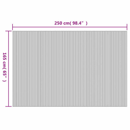 280282 - VIDA XL Ndarës Dhome Ngjyrë Kafe Gjerësia 250 cm Lartësia 165 cm Bambu
