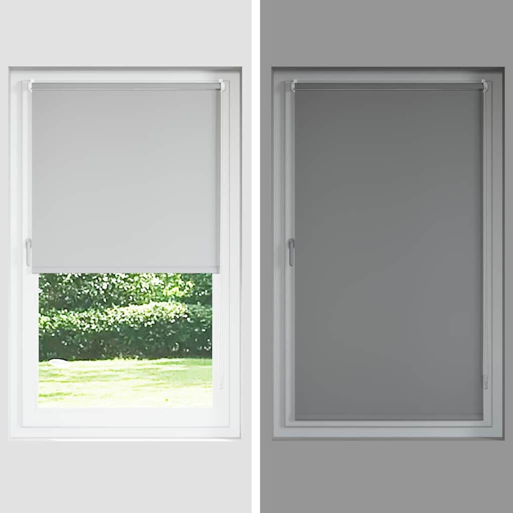 265303 - VIDAXL Perde me Rrotull, E Zezë 135x230 cm, Gjerësia e Pëlhurës 131,6 cm, Poliester
