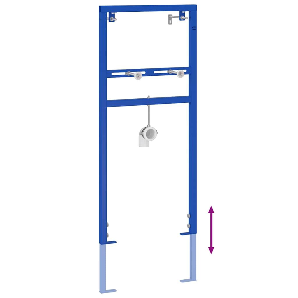 280370 - vidaXL Mbështetëse Muri për Banjo e Rregullueshme në Lartësi, Blu 50 x 3 x 112 cm