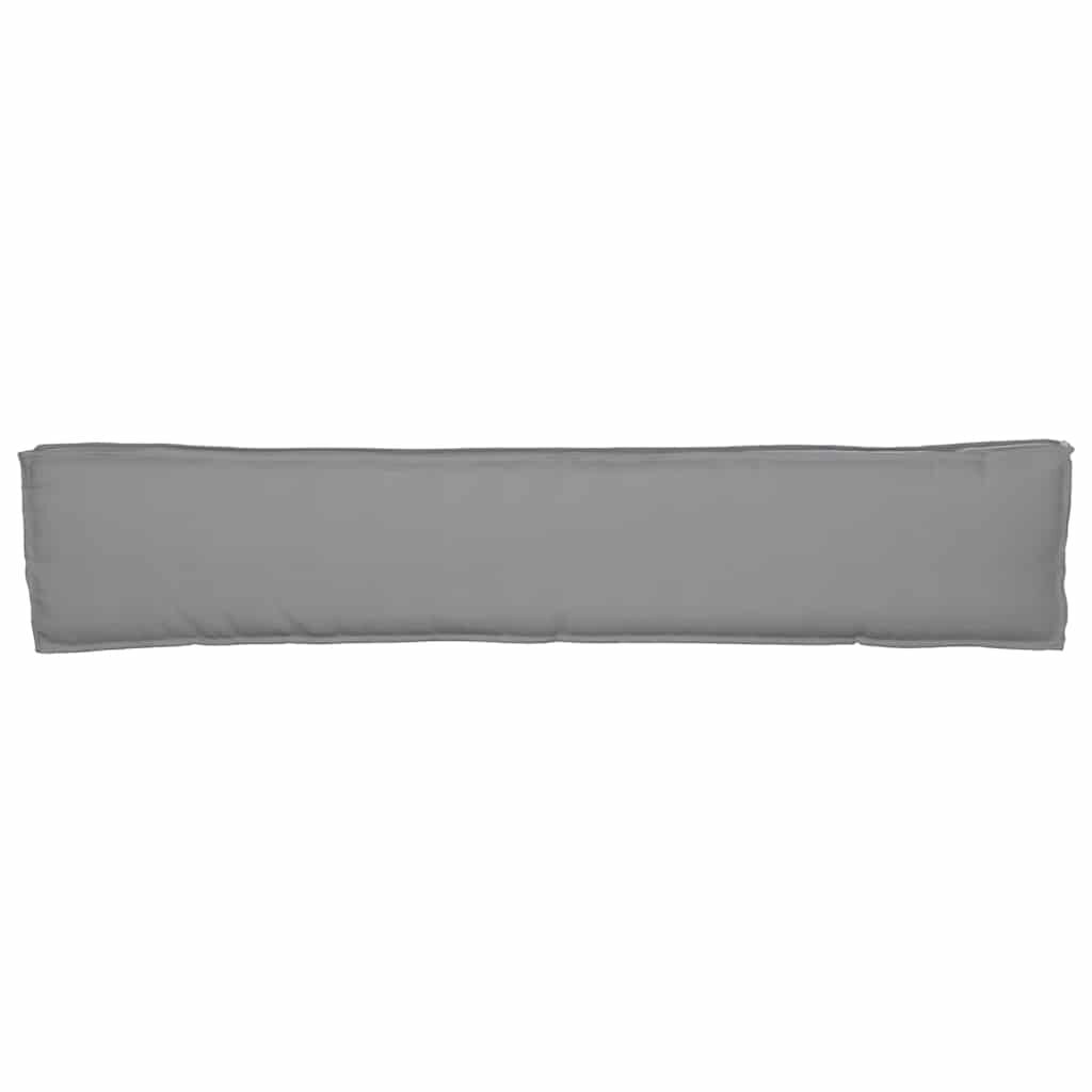 265344 - VIDAXL Jastëk Palete për Bankë Gri 200x40x8 cm Pëlhurë Oxford