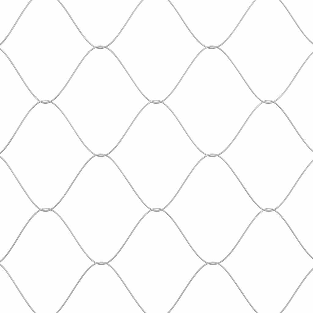 280418 - Kafaz Qeni vidaXL Argjendi, 200 x 200 x 200 cm, Çelik i Galvanizuar