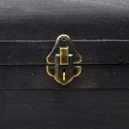 181624 - VIDAXL 60797 Arkë Thesari e Madhe në Ngjyrë të Zezë, Nga Druri