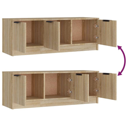 265458 - VIDAXL Kabinet TV Sonoma Lisi 102x35x36,5 cm Dru i Inxhinieruar
