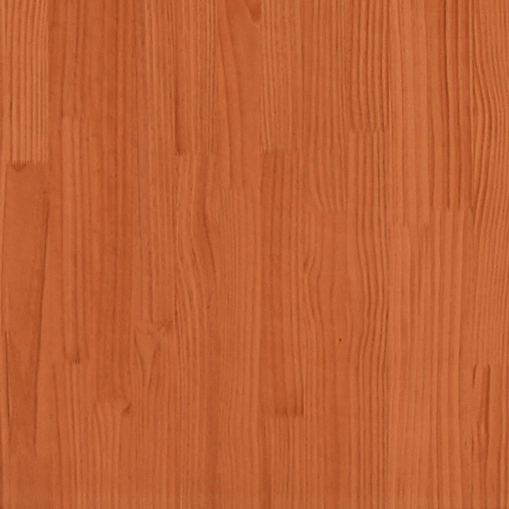 280566 - VIDA XL VAZO KOPSHTI NGJYRË DYLLI KAFE 70x70x70 cm DRU PISHE I FORTË