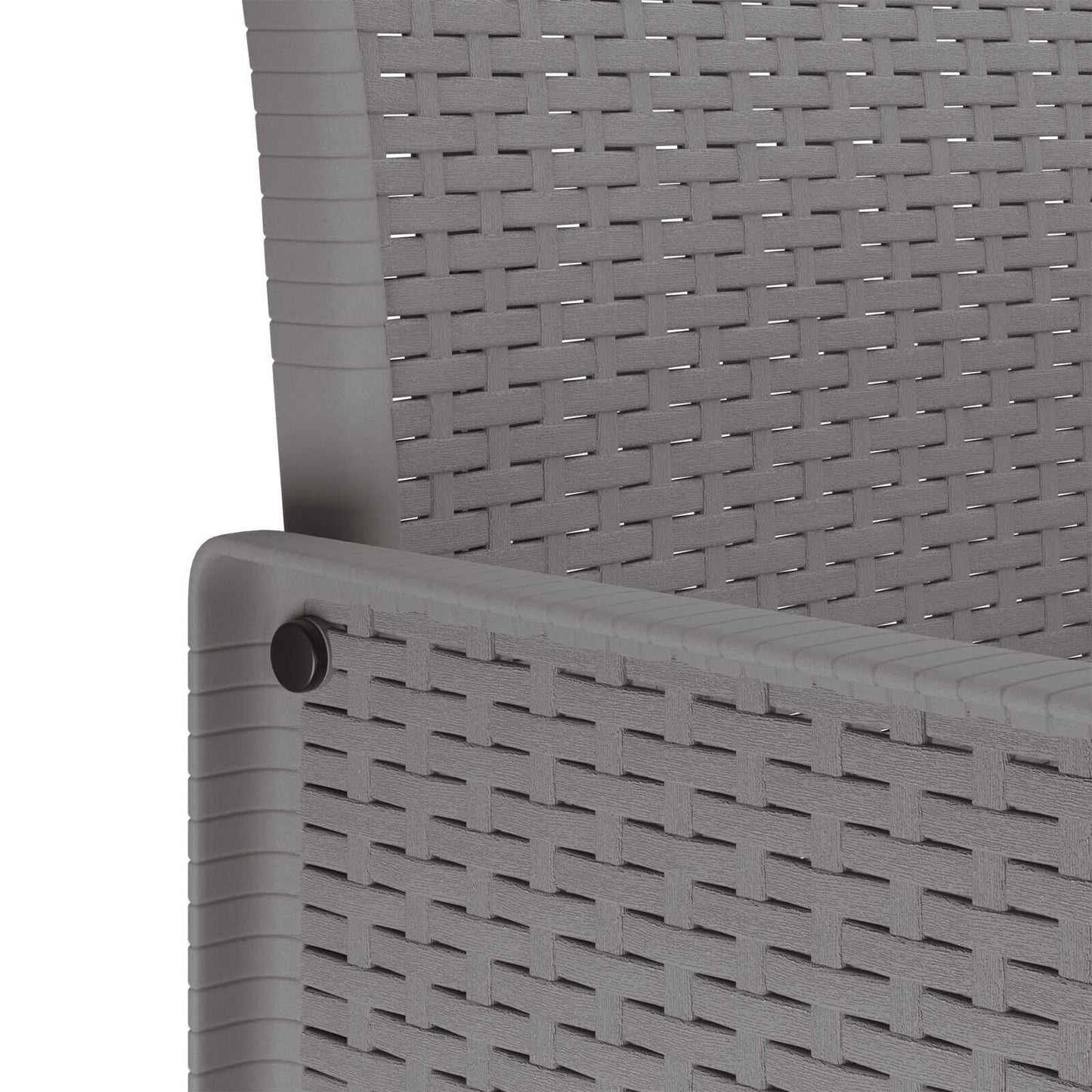 280573 - Karrige Kopshti vidaXL 2 copë Gri e Çelët 53 x 49 x 85 cm Polipropilen
