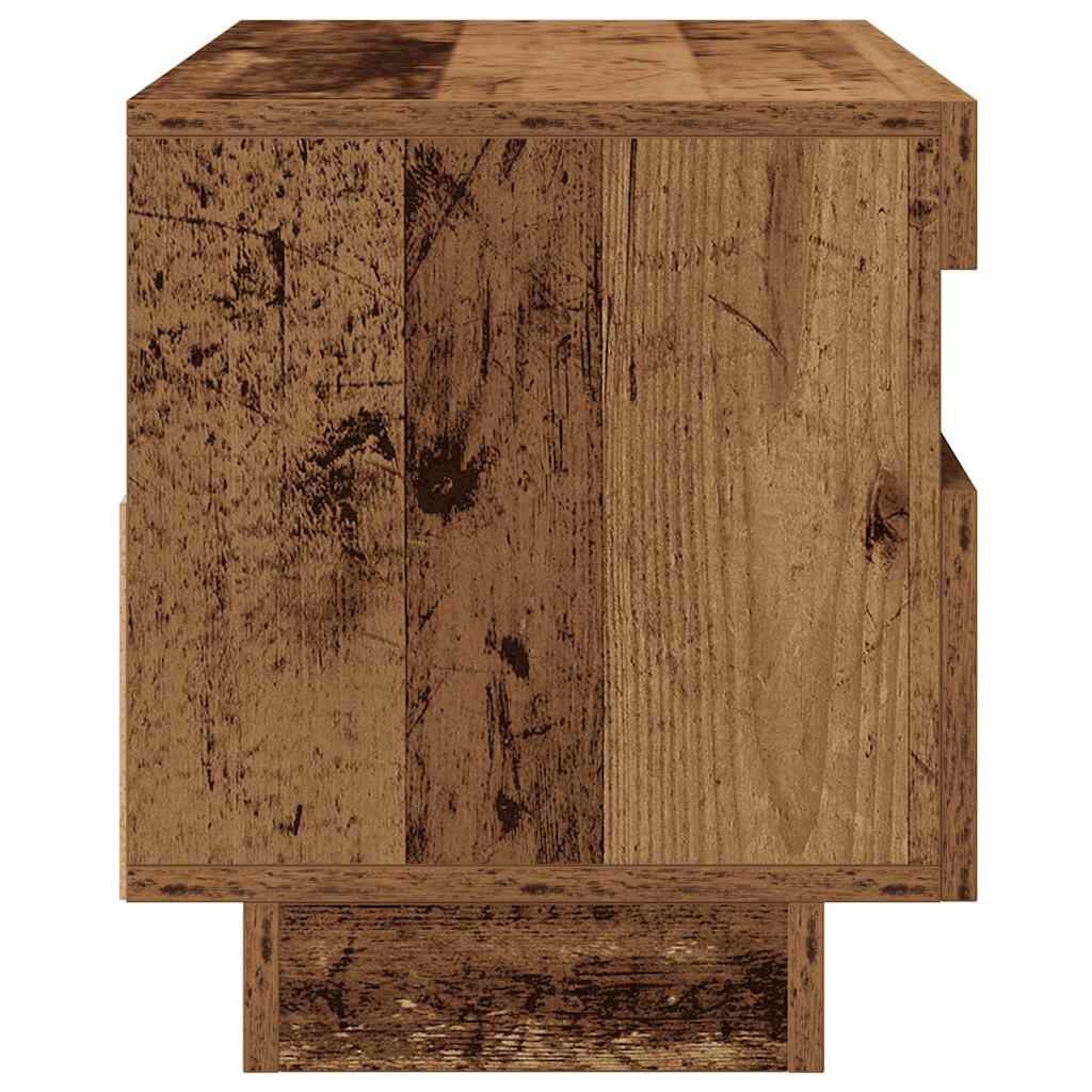 280587 - VIDAXL Kabinet TV me Drita LED Dru i Vjetër 80x35x40 cm Dru i Inxhinieruar