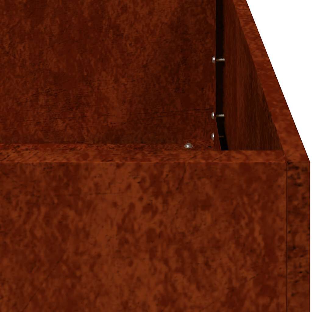 265539 - VIDAXL Vazo e ndryshkur 280x40x40 cm Çelik i Rezistent ndaj Motit