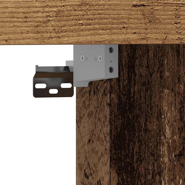 181825 - VIDAXL Dollap Muri prej Dru të Vjetër dhe të Inxhinieruar, Dimensionet 152x22x113 cm