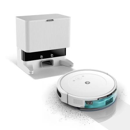 162026 - iROBOT Roomba Combo 2 Essential, Robo-Fshesë dhe Mop Dyshemeje me Stacion Automatik për Fshirjen e Pluhurit, Sistem Pastrimi me 4 Faza, 4 Nivele Thithjeje, Kontroll nëpërmjet Aplikacionit, i Bardhë