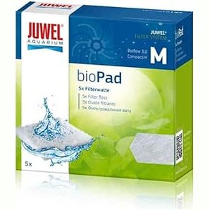 207184 - JUWEL - Mbushje Filtri BIOPAD për Akuarium, Madhësia M, Pako me 5 Copë