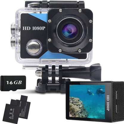 274774 - Kamera Veprimi NVGFELIS, Kamera Sportive 1080P, Kamera Veprimi 16GB me Kartë Memorieje 131ft