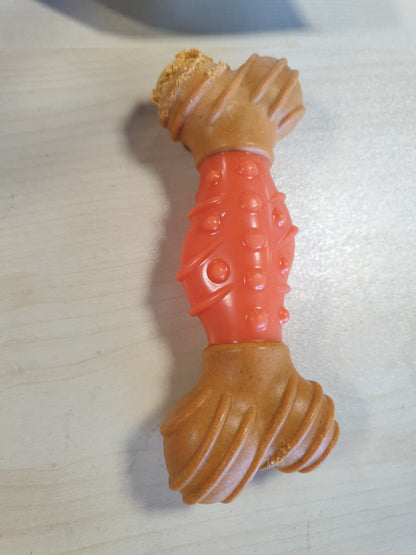 238934 - AIMÉ Lodër Bambuje për Qen, Kockë Përtypëse Gome, 15 cm