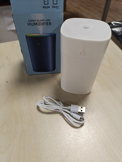 215375 - Mini lagështues portativ për dhoma gjumi, shpërndarës aromash 400 ml, 2 mënyra, dritë nate, fikje automatike