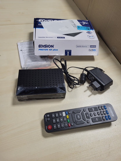 268470 - EDISION Marrës Satelitor Proton S2 Plus Full HD FTA, Telekomandë Comfort 2-në-1, DVB-S2, HDMI, SCART, S/PDIF, USB, LAN, Mbështetje USB WiFi