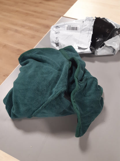 256665 - PETTOM Rrobë banje për qen, Rrobë banje ekstra absorbuese mikrofibre për qen të mëdhenj (L, Jeshile)