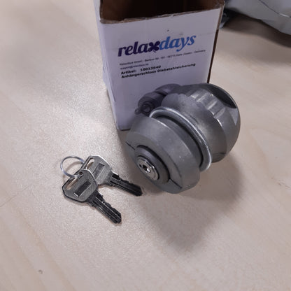 252954 - RELAXDAYS Pajisja kundër vjedhjes e kyçjes së rimorkios 5 cm, gri