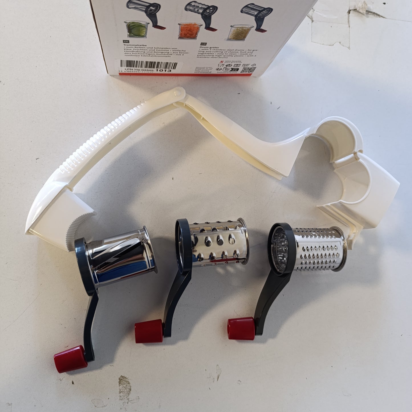 216479 - WESTMARK Kërpudhë rrotulluese me 3 tambure prerëse të ndryshme, çelik inox/plastik, 11722260