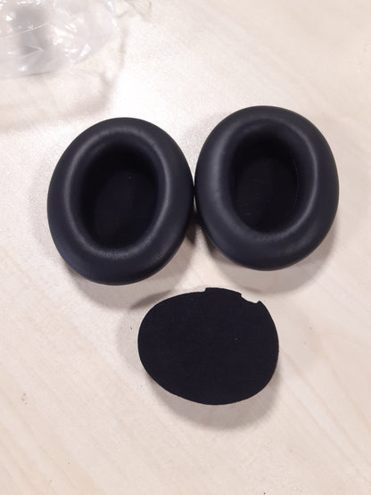 190180 - SONY WH-1000XM3 - Set me 2 Jastëkë Veshësh Zëvendësues për Kufje, Material Lëkurë Proteinike, Shkumë Memorie, Izolim Zhurmash, Ngjyrë e Zezë