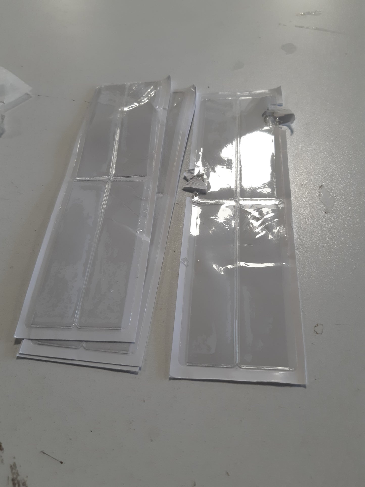 269504 - BAIWOAK Mëngë transparente vetëngjitëse, mbajtëse kartash, xhepa për foto, mëngë për karta indeksi, (110 x 26 mm, 20 copë)