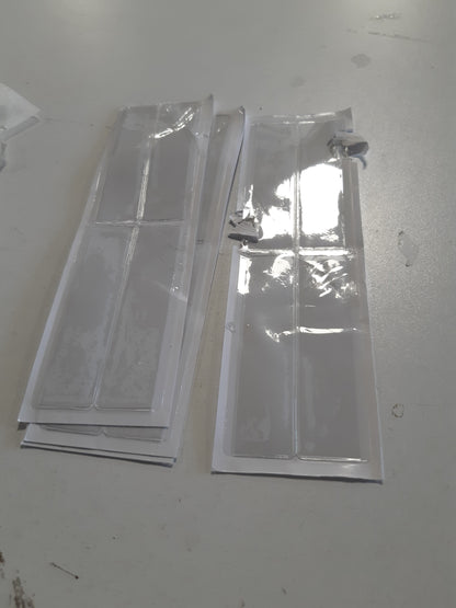 269504 - BAIWOAK Mëngë transparente vetëngjitëse, mbajtëse kartash, xhepa për foto, mëngë për karta indeksi, (110 x 26 mm, 20 copë)