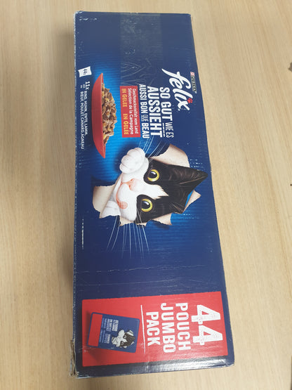 214368 - FELIX Ushqim i lagësht për mace në formë pelteje, pako me 44 copë (44 x 85g)