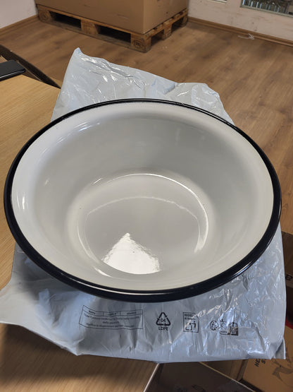 256765 - KRÜGER Tas 32 cm, i Bardhë-i Zi