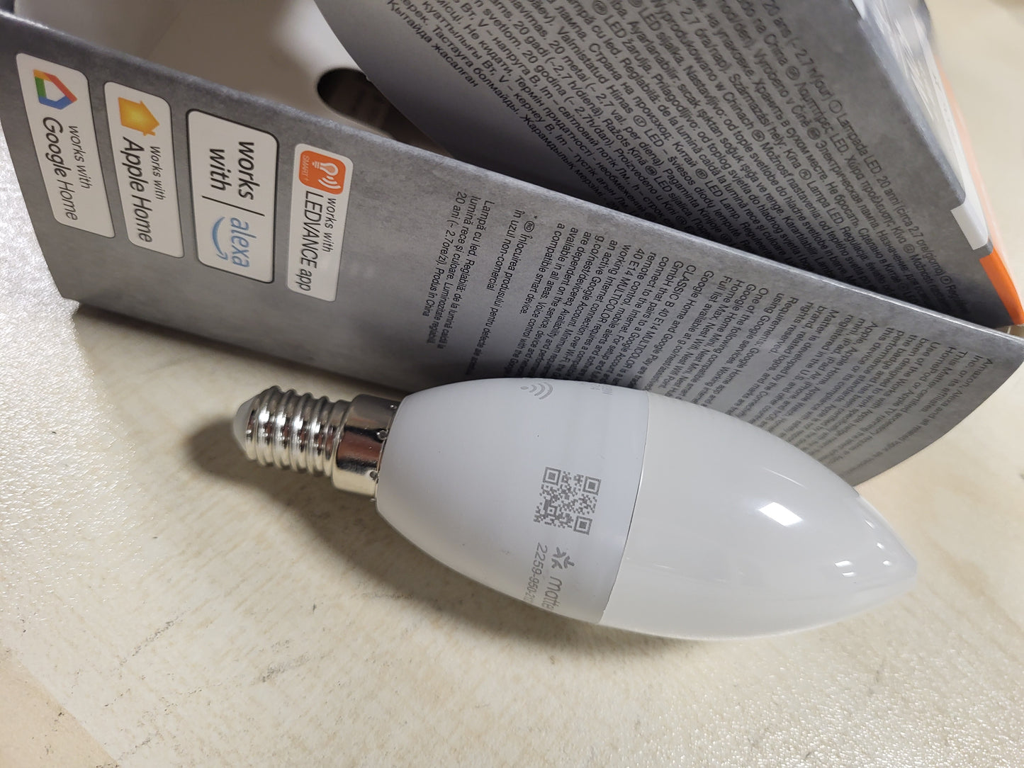 229578 - LEDVANCE Llampa LED SMART+ MATTER, e pajtueshme me Google, Alexa, Apple, 4.9W, 470lm, E14, jetëgjatësi deri në 20,000 orë, pako e vetme