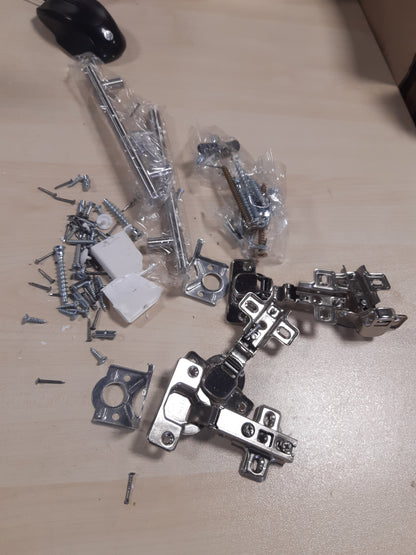 159462 - DOLLAP MURI VCM me 2 Dyer Xhami, Ngjyra e Bardhë/Lisi Sonoma, Madhësi Unike