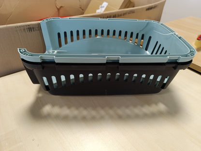 257777 - KERBL Kutia e Transportit të Kafshëve Shtëpiake Expedion, blu/e zezë, 45 x 30 x 30 cm, plastik