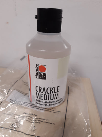 206286 - MARABU Llak Crackle, Ngjyra Transparente, Kapaciteti 250 ML, Madhësia Mesatare