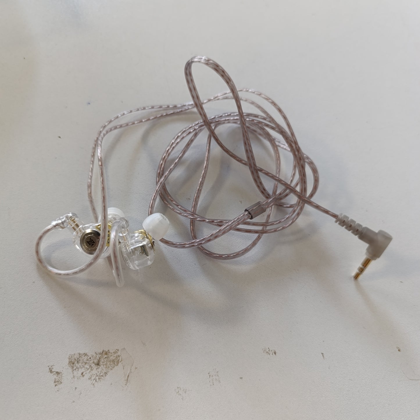 266987 - KEEPHIFI Kufje KZ EDX Pro IEM në vesh - Kufje stereo Dual DD HiFi për tingull, skenë dhe lojëra për këngëtarë audiofilë (të bardha, pa mikrofon)