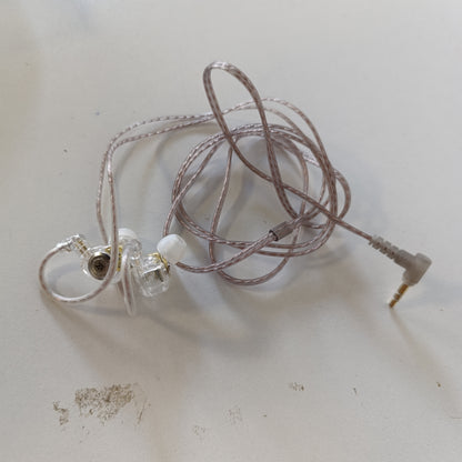 266987 - KEEPHIFI Kufje KZ EDX Pro IEM në vesh - Kufje stereo Dual DD HiFi për tingull, skenë dhe lojëra për këngëtarë audiofilë (të bardha, pa mikrofon)