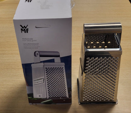 222231 - WMF GOURMET Rende katrore me 4 sipërfaqe grilimi, 8 x 24 cm, çelik inox Cromargan, e sigurt për lavastovilje
