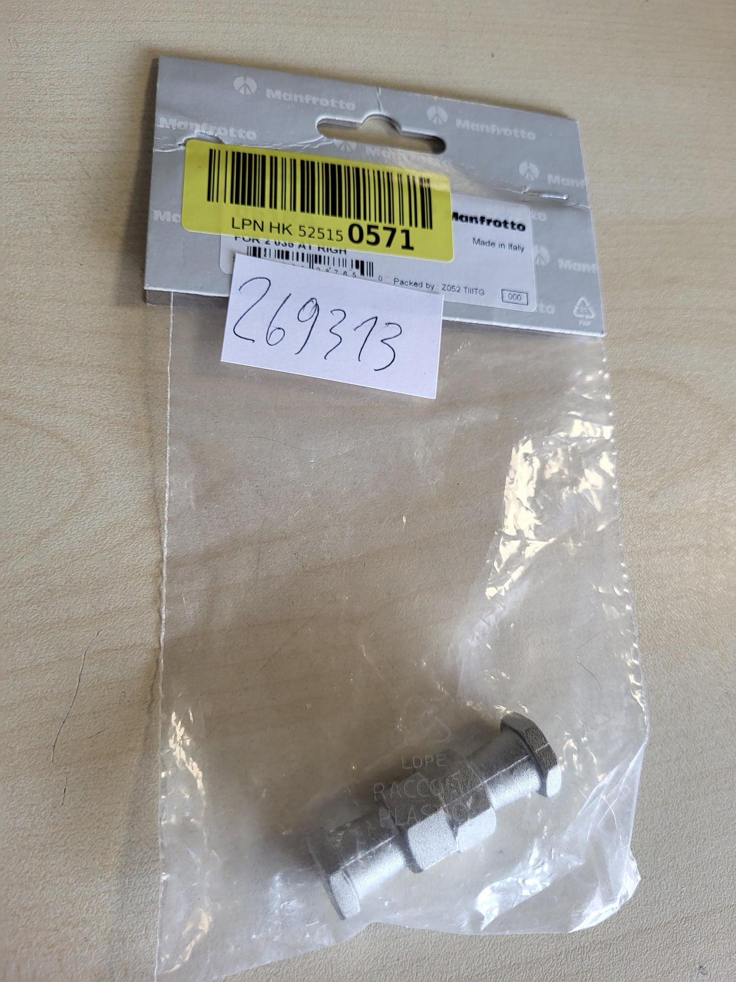 269313 - MANFROTTO, SULMUESI PËR 2.035, DIMENSIONE: 15X5 CM, MATERIAL: METAL
