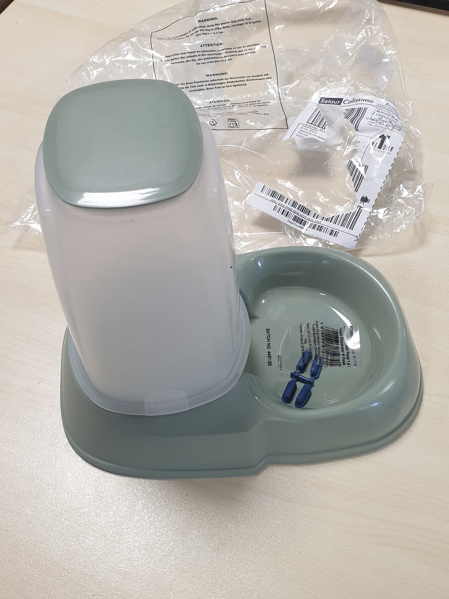 225266 - KERBL Ushqyes Automatik për Kafshë të Vogla - Kapacitet 1.5 L, Pesha 750 g