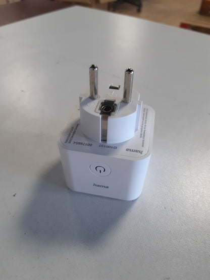266891 - HAMA - Prizë WiFi universale, e kontrolluar nga WiFi, me matje të energjisë, 3680W, kontroll me aplikacion dhe zanor