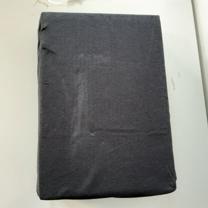168797 - BARBONS Çarçaf 100% Pambuk me Kornizë, 180x200cm, Certifikat Oeko-TEX, për Dyshekë deri në 27cm, Gri e Errët